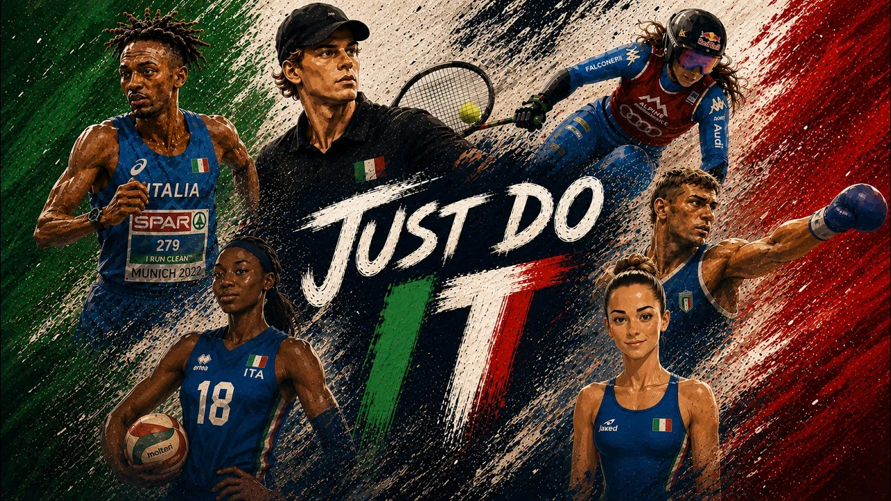 Atleti italiani nella copertina animata di JUST DO IT
